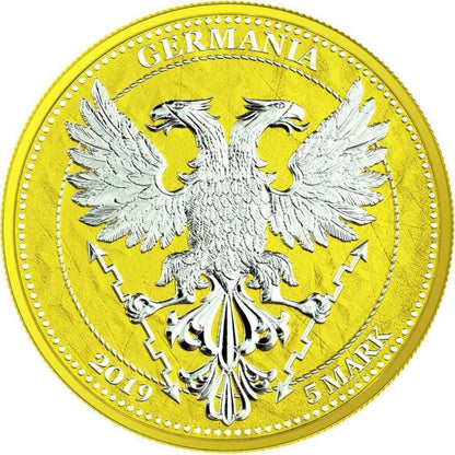 Germania 2019 5 Mark Oak Leaf  12 Months Series June 1 Oz Silver Coin