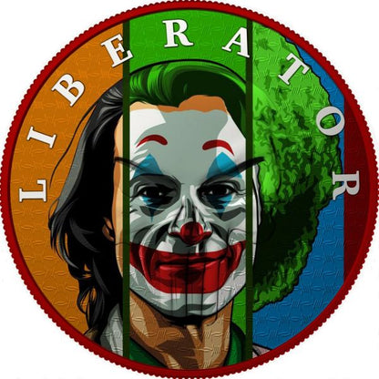 The Dark Side 2021 THE LIBERATOR" NEW JOKER .999 1 Oz Silver Coin