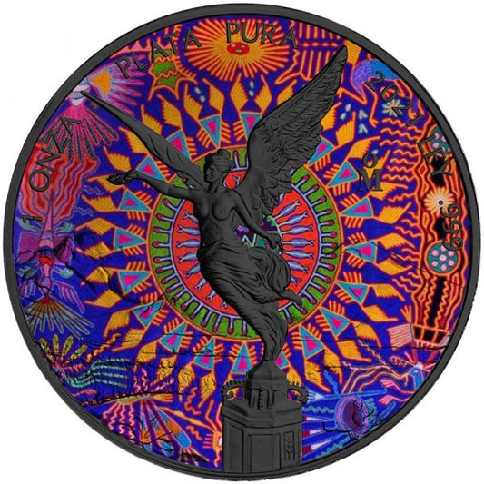 Mexican Libertad 2021 Huichol Art №2 1 Oz silver