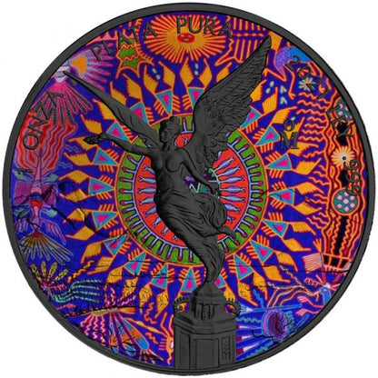 Mexican Libertad 2021 Huichol Art №2 1 Oz silver