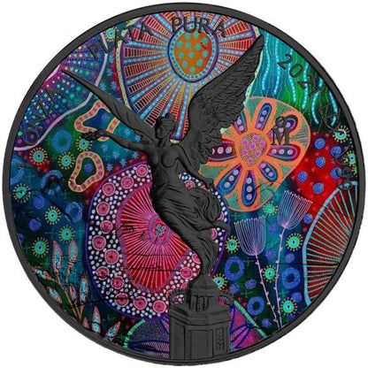 Mexican Libertad 2021 Huichol Art №5 1 Oz silver