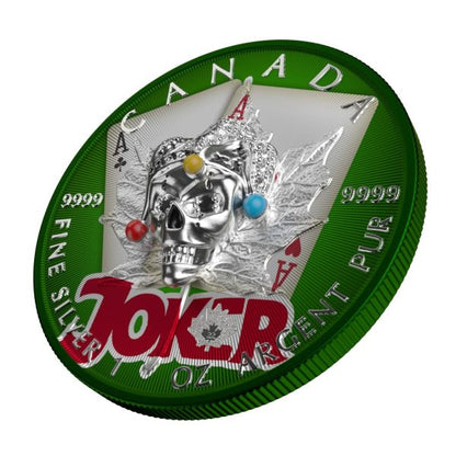 Canada 2021 5usd  Joker 1 Oz Silver Coin