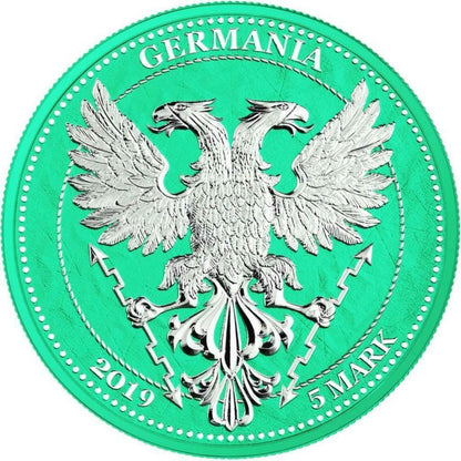 Germania 2019 5 Mark Oak Leaf  12 Months Series  March 1 Oz Silver Coin