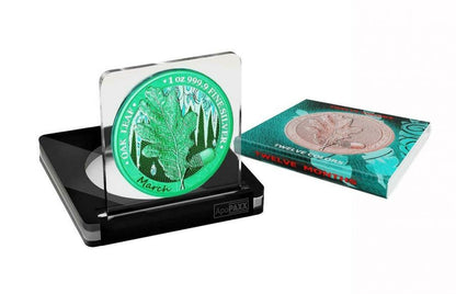Germania 2019 5 Mark Oak Leaf  12 Months Series  March 1 Oz Silver Coin