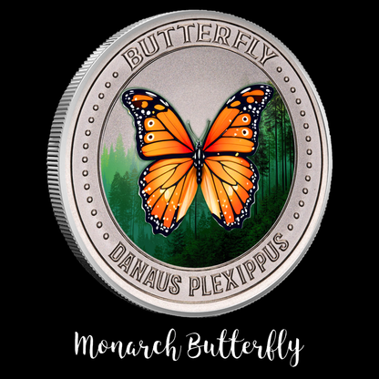 2025 Intaglio Silver Bug Series "Monarch Butterfly" 1oz .999 Silver Colorized Medal