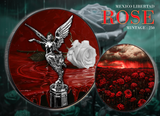 2024 Mexico Libertad 1oz .999 Silver Coin "The Rose"