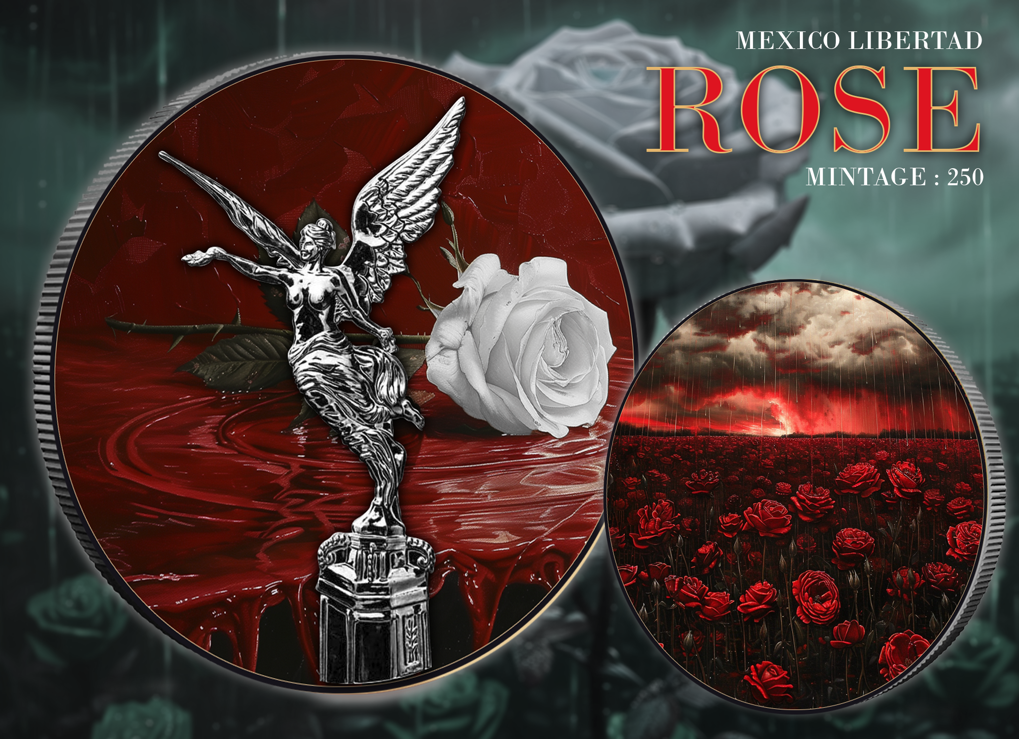 2024 Mexico Libertad 1oz .999 Silver Coin "The Rose"