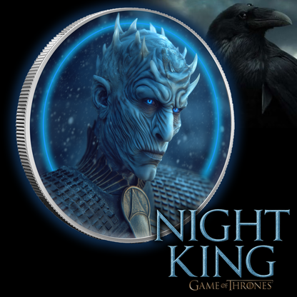 2025 1oz .999 Colorized Silver Medal Night King Game of Thrones