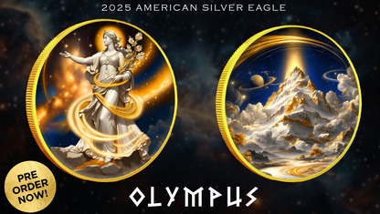 2025 Silver Eagle Olympus Edition 1oz .999 Colorized Silver Coin