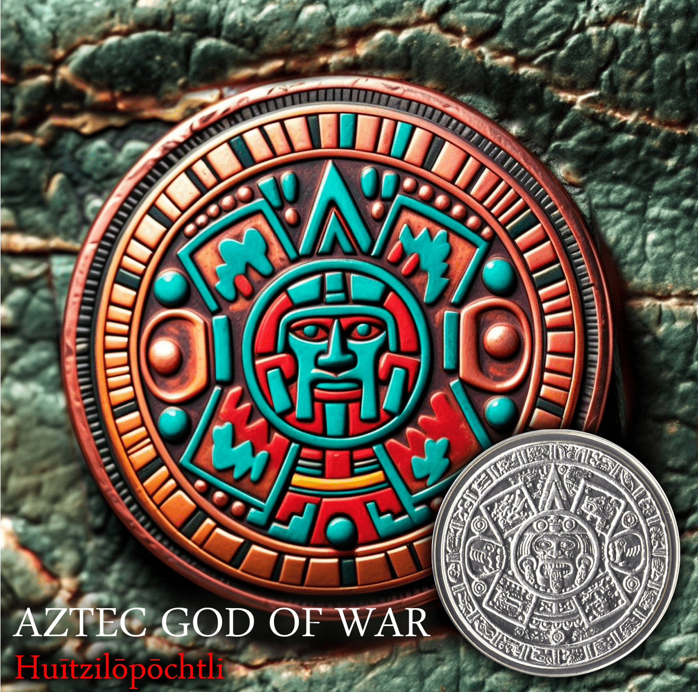 Aztec Shadows 2nd in Series God of War Colorized Round Presale