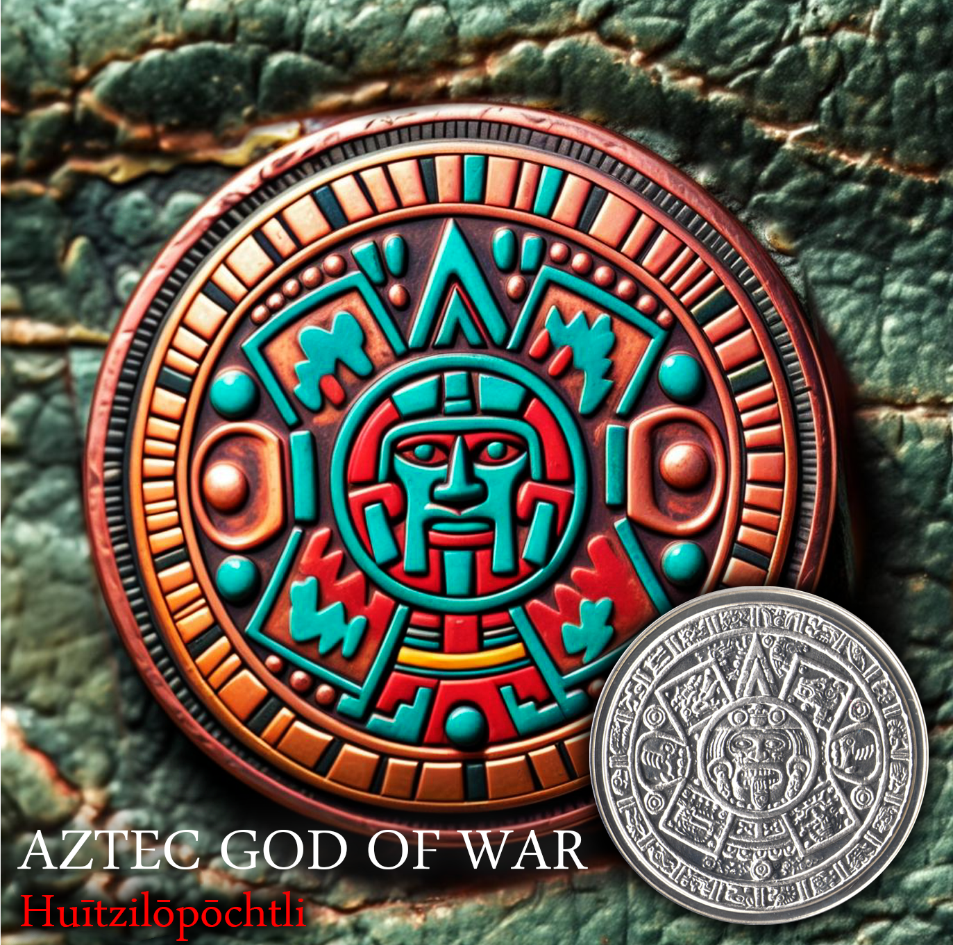 Aztec Shadows 2nd in Series God of War Colorized Round Presale