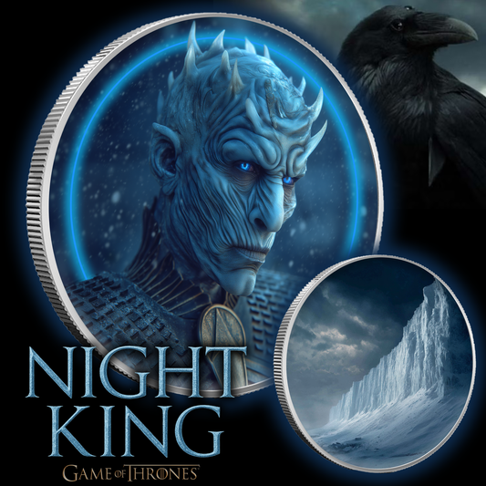 2025 1oz .999 Colorized Silver Medal Night King Game of Thrones
