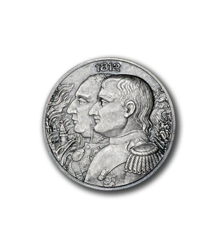 Niue 2012 2X5$ WAR OF 1812 KUTUSOW -NAPOLEON HIGH RELIEF 2X 2OZ SILVER COIN SET