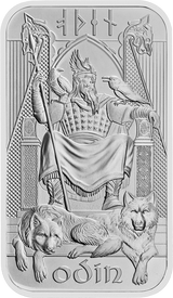 Norse Gods - Odin 1oz .999 Silver Bar –Royal Mint & Germania
