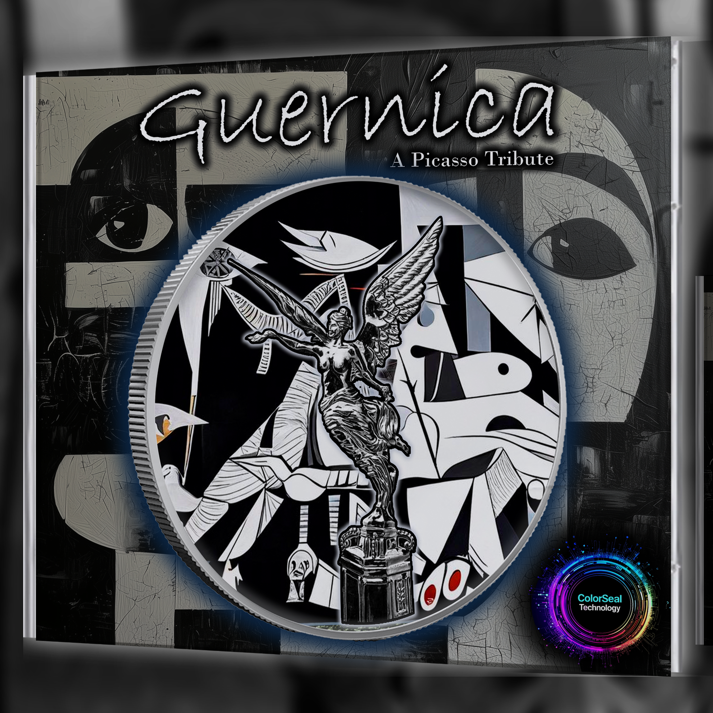 2024 Mexico Libertad 1oz .999 Silver Coin Colorized "A Picasso Tribute" Presale