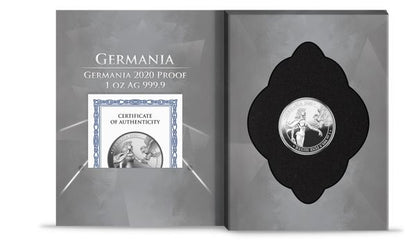 Germania 2020 5 Mark  Germania Proof 1 Oz 999.9 Silver Proof Coin