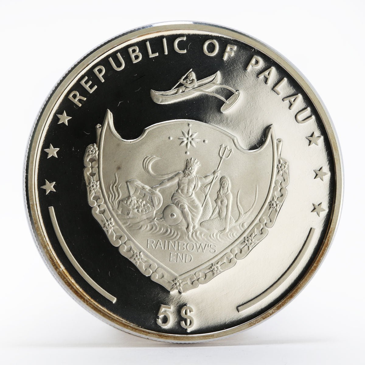 2015 Marine Life Protection Rainbow .999 Silver Proof .999 Silver Coin