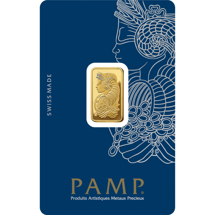 5 gram Pamp Suisse - Lady Fortuna with Veriscan .9999 Gold Bar (In Assay)