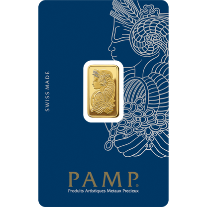 5 gram Pamp Suisse - Lady Fortuna with Veriscan .9999 Gold Bar (In Assay)