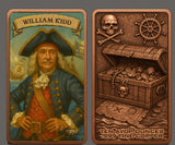 10oz .999 ADVP Copper Bullion Bar Pirate Captains "Captain Kidd"