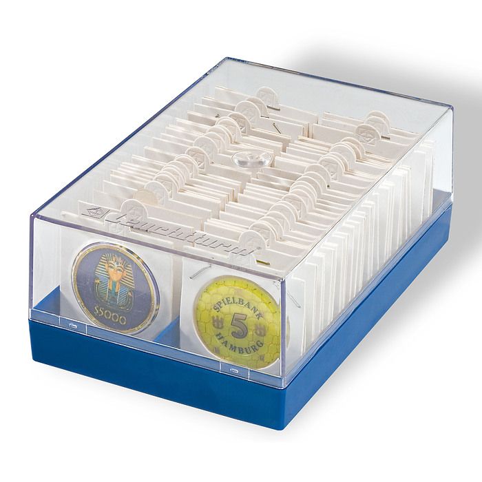 Plastic Coin Box for 100 Coin Flips