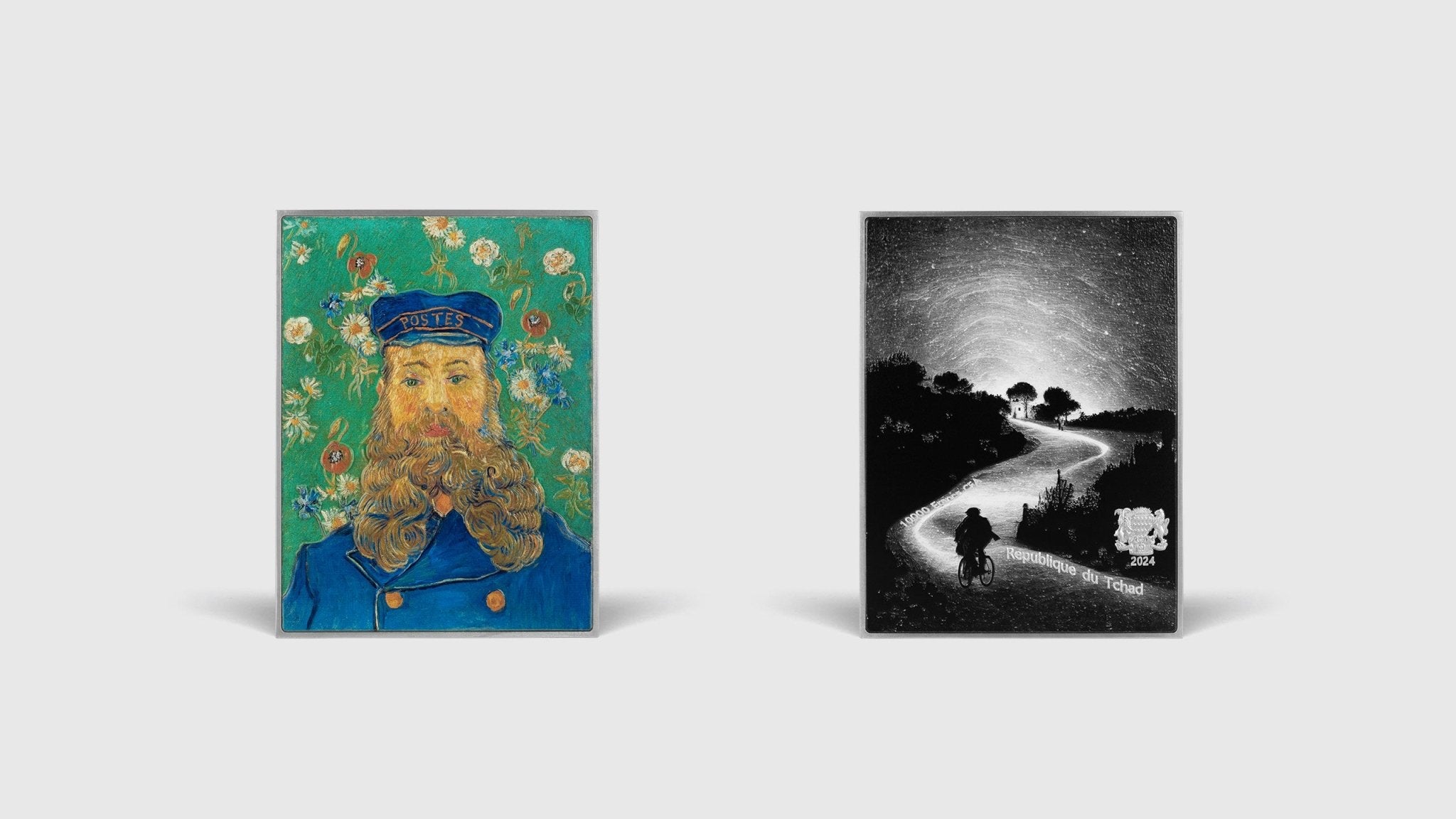 Portrait of Joseph Roulin 1889 by Vincent Van Gogh 2.5 oz Silver Coin – Antiqued Finish - Captain’s Chest Bullion