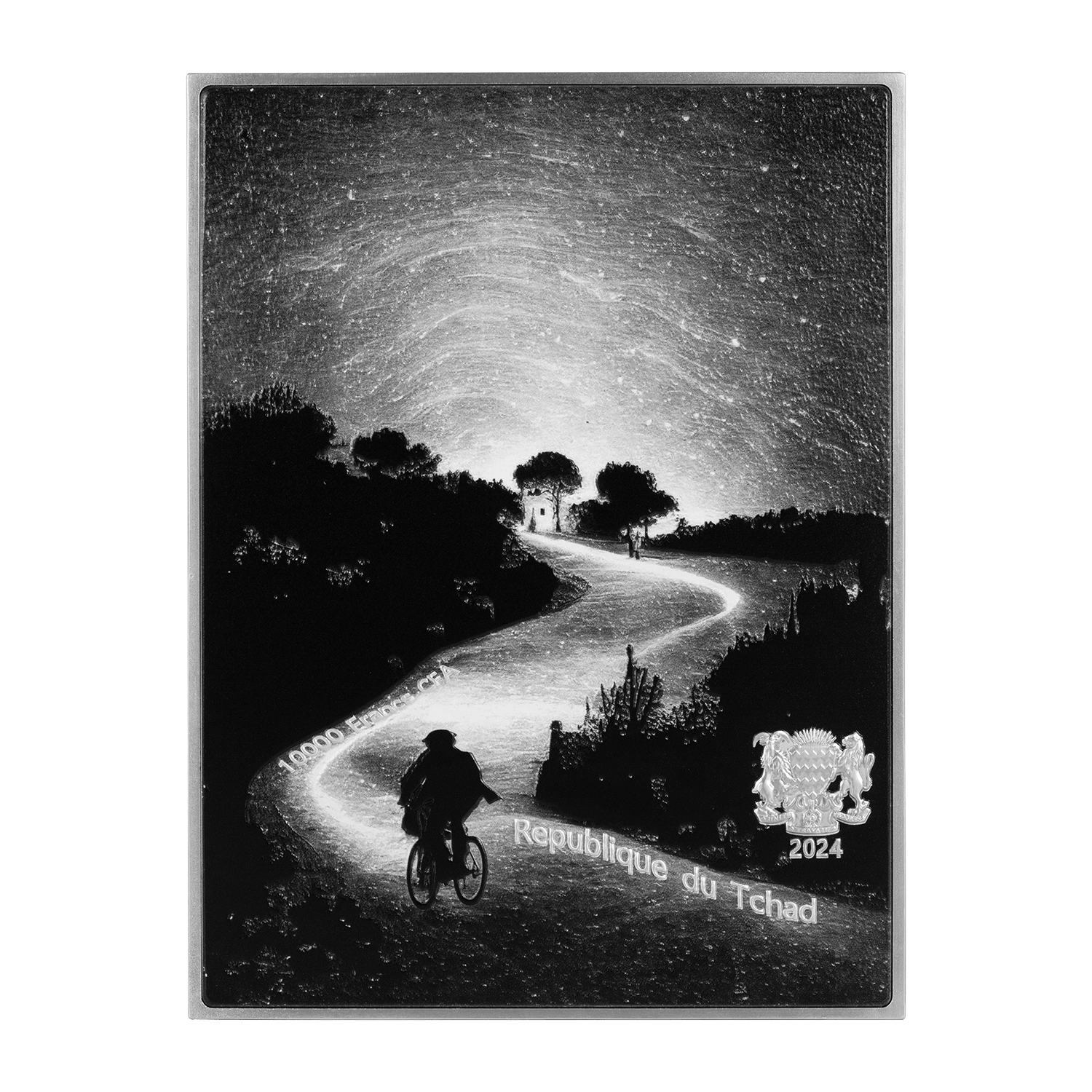 Portrait of Joseph Roulin 1889 by Vincent Van Gogh 2.5 oz Silver Coin – Antiqued Finish - Captain’s Chest Bullion