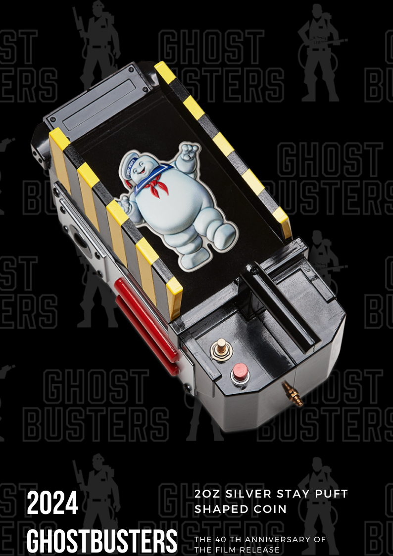 2024 GHOSTBUSTERS PUFT SHAPED COIN WITH BOX