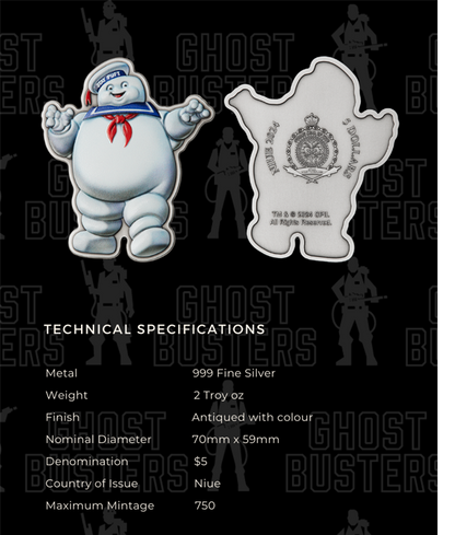 2024 GHOSTBUSTERS PUFT SHAPED COIN WITH BOX