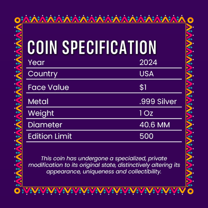 2023&2024 Mexico & U.S. Mexican Pride 2 x 1 oz Silver Coin Set