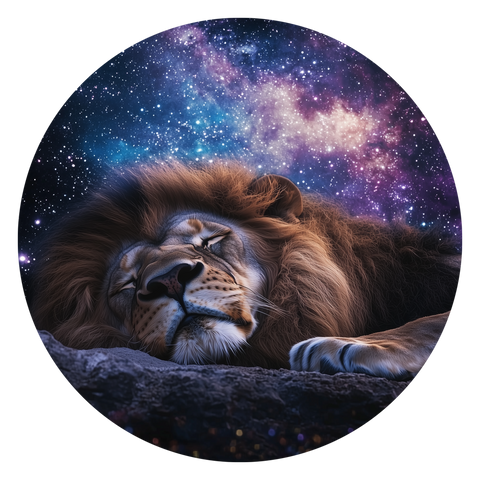 The King Lion 1oz .999 Silver Colorized Bullion Round