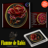 2024 Canada Maple Flamme de Ruis .9999 Silver 1oz Colorized Coin