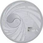 2022 Korea Taekwondo 1oz .999 Silver Coin