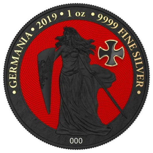 Germania 2019 5 Mark GERMANIA Iron Cross 1 Oz Silver Coin