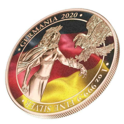 Germania 2020 5 Mark Germania - The Flags - 1 Oz Silver Coin