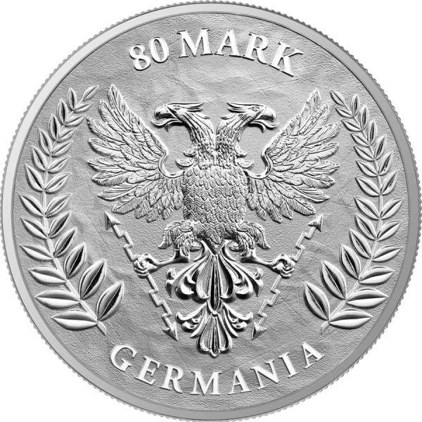 Germania 2020 80 Mark  Germania 1 Kilo 1 kg 999.9 Silver Coin