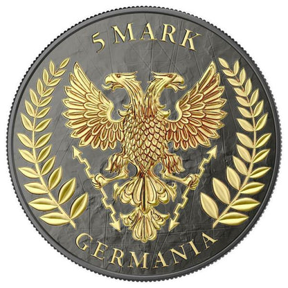 Germania 2019 5 Mark GERMANIA Crystal Cross 1 Oz Silver Coin
