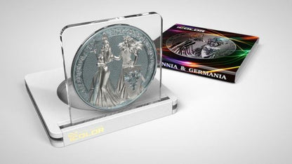 Germania 2019 5 Mark The Allegories Britannia Germania  Ash 1 Oz Silver Coin