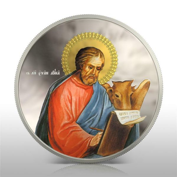 Niue 2011 2usd  Orthodox Shrines  The Evangelists 4 by 1 Oz Silver Proof Coin Set