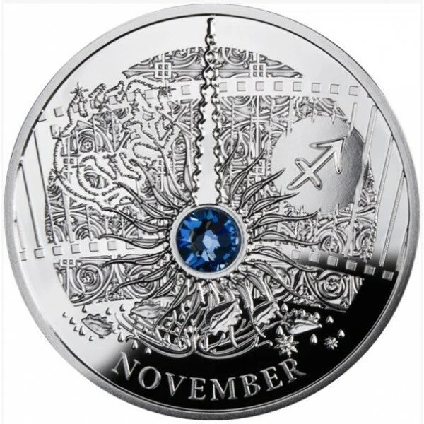 2013 10g .925 Silver Coin Magic Calendar of Happiness: November