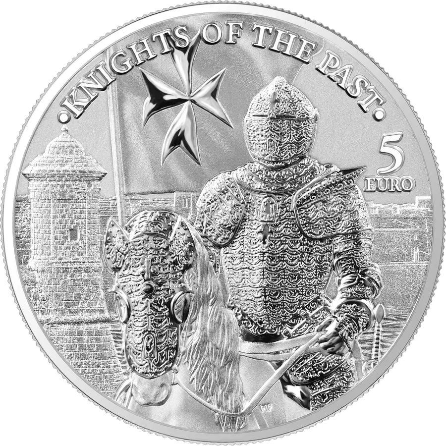 2023 1oz Malta Knights of the Past Germania Mint 9999 Fine Silver Bullion Coin