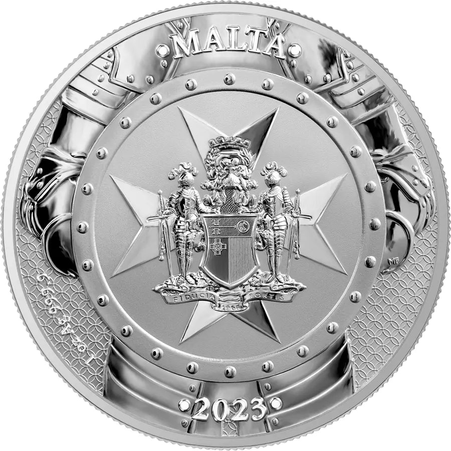 2023 1oz Malta Knights of the Past Germania Mint 9999 Fine Silver Bullion Coin