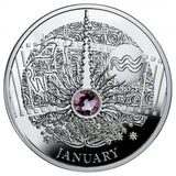 2014 10g .925 Silver Coin Magic Calendar of Happiness: January