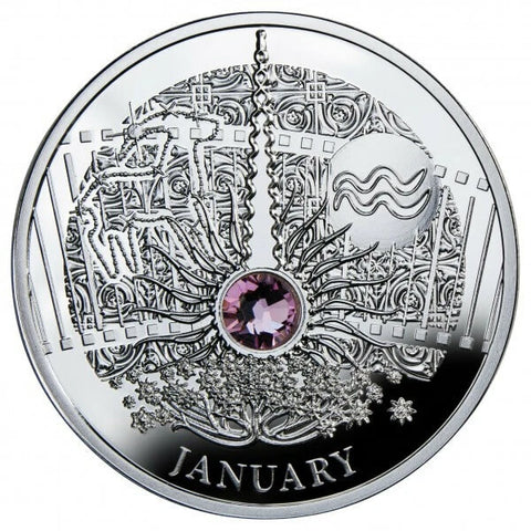 2014 10g .925 Silver Coin Magic Calendar of Happiness: January