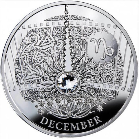 2013 10g .925 Silver Coin Magic Calendar of Happiness: December