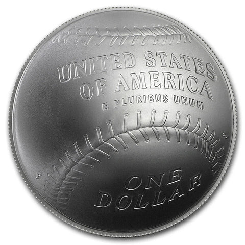 2014 Baseball Hall of Fame Uncirculated 1oz .900 90% Silver Dollar