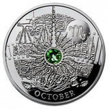 2013 10g .925 Silver Coin Magic Calendar of Happiness: October