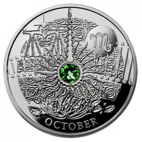 2013 10g .925 Silver Coin Magic Calendar of Happiness: October