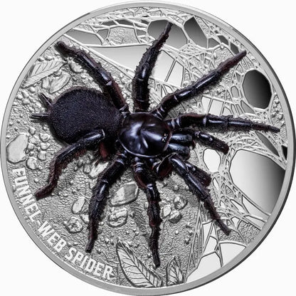 2023 Australia's Funnel Web Spider Colorized Coin