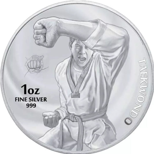 2022 Korea Taekwondo 1oz .999 Silver Coin